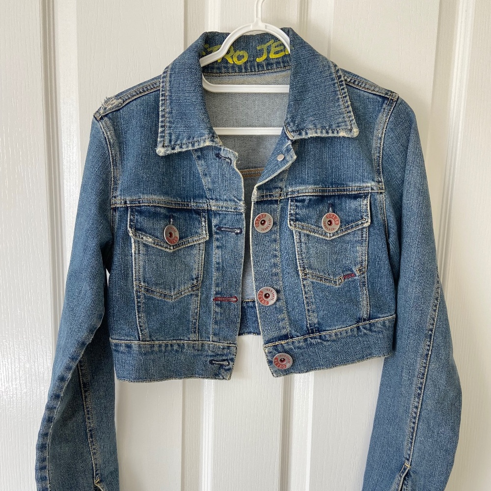 Jeans jacket crop